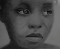 Szomorúság- afrikai kislány