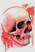 #craptober_16_human skull